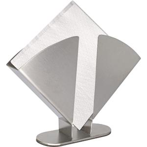 Silver Napkin Holder - Stainless Steel Napkin Holders for Tables - Modern Serviette Holder -Dining Table Napkin Holders for Kitchen Perfect for Outdoor Events
