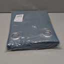 NICETOWN Modern Greyish Blue Blackout Curtains Noise Reducing, Thermal Insulated and Privacy Room Darkening Drape Panels for Boy's Guest Room Door Small Short Window (2 Panels, W42 x L63 -Inch)