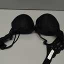 Women Lace Push Up Bras Add Two Cups Size Thick Padded Plunge Cleavage Underwire Bra (38C, Black)