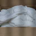 HYLEORY All Season Full Size Bed Comforter - Cooling Goose Down Alternative Quilted Duvet Insert with Corner Tabs - Winter Warm - Machine Washable - White