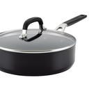 KitchenAid 84804 Hard Anodized Nonstick Saute/Fry Pan with Lid, 3 Quart  Onyx Black