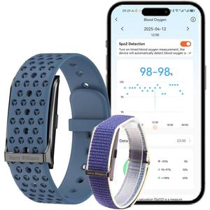 Smart Bracelet Activity Fitness Tracker, Health Wristband, Screenless Ultra Lightweight 17g Wearable 24/7 BP Health Monitor, 100+ Modes, Improve Sleep, Heart Rate Tracking for Women Men Free App