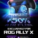 2 x LISEN 10-IN-1 Docking Station for Steam Deck OLED&ROG Ally X&Legion Go, Dual Cooling Fan 5 USB Ports and 4K@60Hz, 100W Charging Port Support ROG Ally 30W Mode, Gigabit Ethernet Fit for Steam Deck OLED