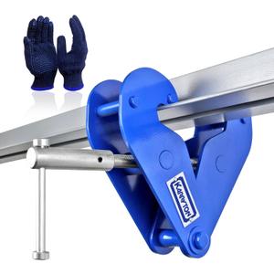 Beam Clamp 4400LB/2Ton,for Lifting & Rigging, 3-9Inch Beam Flange Width I-Beam Lifting Clamp Heavy-Duty Lifting with Hoist for Construction,Industrial,Home and Garage (2 Ton)