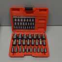 25-Piece Screw Extractor Set, Multi-spline Easy Out Extractors CR-MO Bolt Remover for Removing Broken Studs, Bolts, Socket Screws