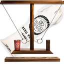 Ring Toss Game for Adults, Hook and Ring Game with Exclusive Carrying case & Unique Stainless Mini Cup, Super Easy to Assemble, XL Size(15.7" X 13"), Outdoor, Family