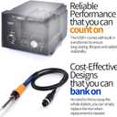 YIHUA 939D+ Digital Soldering Station, 75W Equivalent with Precision Heat Control (392F to 896F) and Built-in Transformer. ESD Safe, Lead Free with C/F display (Black)