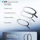 ESR for MagSafe Sticker 360, MagSafe Ring, 2 Pack Magnetic Ring, Universal Magnetic Wireless Charger Conversion Kit for iPhone 17/16/16e/15/14/13/12/11, Samsung Galaxy, Google Pixel 10, Black