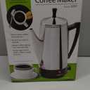 Presto 02811 Stainless Steel Electric Coffee Percolator  12Cups, EasyPour Spout, StayCool Handle, Make 212 Cups