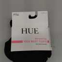 HUE Womens Opaque Sheer to Waist Tights 40 Denier Soft High Waist Pantyhose (5, Black)