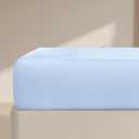 FreshCulture Full Fitted Sheet Only  Premium Hotel-Quality Fitted Sheet for Full Bed  Ultra Soft & Breathable Brushed Microfiber  Elegant Black Box Packaging (Baby Blue)