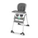 Ingenuity Full Course SmartClean 6-in-1 High Chair  SmartClean EVA Foam, 5 Point Safety Harness, 2 Dishwasher Safe Trays  Slate