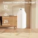 Portable Clothes Dryer, Compact & Foldable Electric Drying Machine for Home, Travel & RV, with Remote Control and Carry Bag