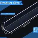 Sasylvia 10 Pcs 1-1/2 x 48 Inches Wall Corner Protector Guards, Clear Avoid Scratching Scuffs, Vinyl Corner Trim Molding, Easy Install & Cleaning for Door Countertop Furniture Cabinet Protection