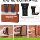 2 x Brick Clips Heavy Duty Matte Black Spring Steel Hanging Hooks - No Drill Hooks for Both Outdoor and Indoor Decor - Secure Hold for Lights Wreaths Signs - Fits Standard 2-1/4 to 2-3/8 in Brick Size