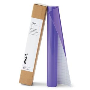 Cricut Premium Permanent Vinyl Roll (12 in x 15 ft), Purple - Weather-Resistant, Dishwasher-Safe & Fade-Proof, Compatible Cutting Machines