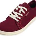 WHITIN Men's Wide Minimalist Barefoot Sneakers | Zero Drop Sole | Optimal Relaxation (W81 Red Beige)