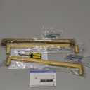 Ravinte Gold Cabinet Pulls Brushed Brass Kitchen Cabinet Handles Come with Screwdriver (10 in Hole Center, 3 Pack)