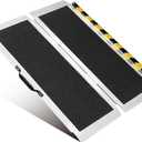  Portable Wheelchair Ramp, Non-Slip Aluminum Folding Handicap Ramp, 800 LBS Capacity Door Threshold Ramps for Home Steps, Scooter Ramp for Car, Doorways, Curbs, Stairs, Cart, Wheel Chair Steps 59x29