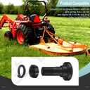 2 Pack Rotary Cutter Blade Bolt Kit 63607 Compatible with Bush Hog, with Nuts and Lock Washers, Replaces: 802-263C, 802-277C, 7919, 252BH, 20322