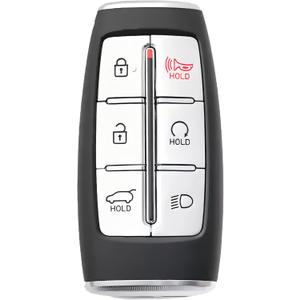 Keyless Entry Remote Control Smart Key for Hyundai Genesis GV70 2021 2022 | Alliskeys 6-Buttons Proximity Key Fob Replacement for Hyundai Genesis GV70 2021 2022 TQ8-FOB-4F36 95440-AR000