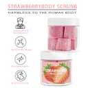 Strawberry Body Scrub,Exfoliating product, 150g/5.29 oz, lmproves skin tone and skin elasticity, suitable for rough and dry skin, excessive keratin buildup, and uneven skin color.