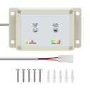 36387 RV Toilet Switch Panel, Wall Switch with Dual Flush Mode, Auto-Clean, LED Water Indicator, Compatible with Double Button Style Tecma Silence Plus 2006-Present for RV & Marine