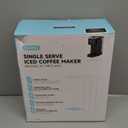 Hot & Iced Coffee Maker with Magnetic K-Pod Organizer (Pods Not Included), Stores 10 Pods, 4-5 Cups Coffee Maker & Single-serve Brewer for K Cup & Grounds, 40oz Removable Water Tank, Black