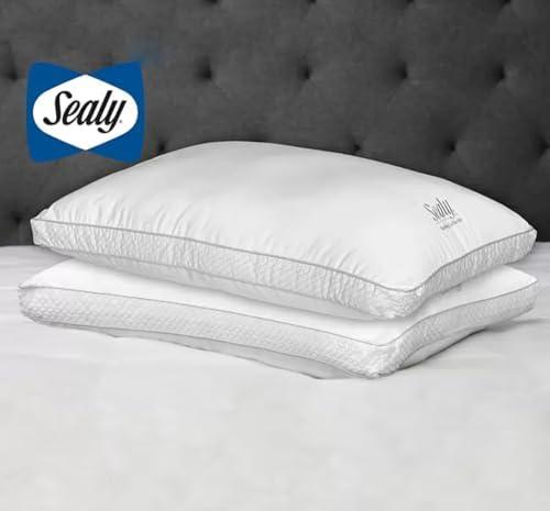 sealy Sterling Collection Down Alternative Pillows 400 Thread Queen - 1 Pack