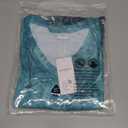 Womens T Shirts V Neck Short Sleeve Casual Tops Loose Fit Basic Tees with Curved Hem Size S