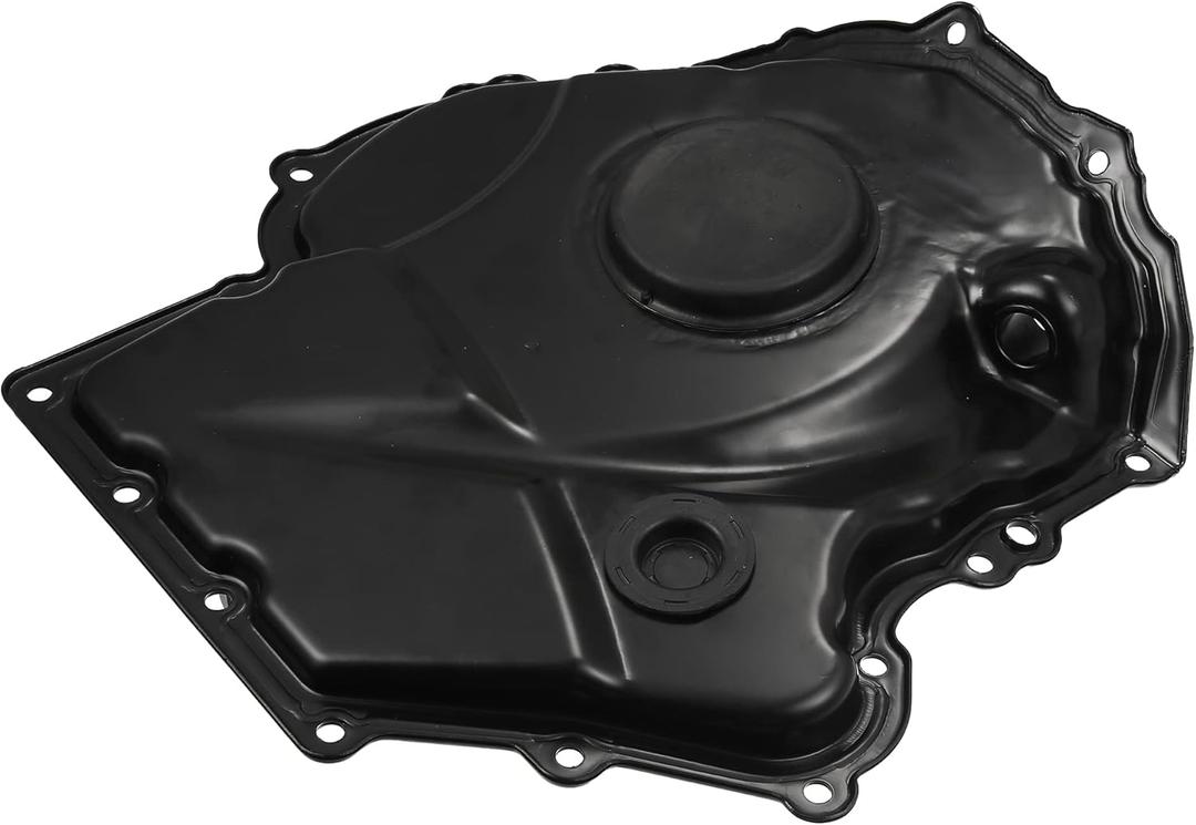X AUTOHAUX Engine Timing Chain Cover and Crankshaft Oil Seal for Audi A3 A4 A5 A6 Q5 TT for VW Beetle CC Eos GTI Jetta Passat Tiguan 06H109210AG 06H109210Q Front Lower Timing Cover
