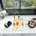 13 Inch Bar Sink Undermount Workstation,13x18 Undermount Bar Sink Small Bar Sinks 18 Gauge Stainless Steel Single Bowl Kitchen Sinks with Cutting Board
