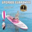 SUPEIMCO 10'6" Inflatable Stand Up Paddle Board - Upgraded Hot Melt Tech, Anti-Slip EVA Deck, Full Accessories for All Skill Levels (Adults & Youth)