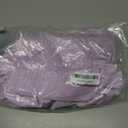 WDIRARA Women's Square Neck Flounce Short Sleeve Shirred Ruffle Hem Dress, Medium, Purple