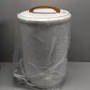 FLYHIT Large Towel Warmer for Bathroom - Heated Towel Warmers Bucket, Wood Handle, Auto Shut Off, Fits Up to Two 40"X70" Oversized Towels, Bathrobes, Blankets, Best Ideal for Mother's Gifts