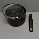 T-fal Specialty Nonstick Handy Pot with Glass Lid 3 Quart Oven Safe 350F Cookware, Pots and Pans, Dishwasher Safe Black