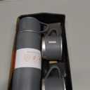 Stainless Steel Thermo 500ml/16.9oz Vacuum Insulated Bottle with Cup for Coffee Hot drink and Cold drink water flask.(Gray,Set)