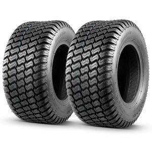 MaxAuto 2 Pcs 16x6.50-8 Lawn Mower Tire for Garden Tractors Riding Mowers, 4PR, Tubeless