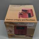 CHEFMAN 2 Qt Mini Air Fryer  Digital Space-Saving Compact Air Fryer with Nonstick and Dishwasher Safe Basket, Quick & Easy Meals in Minutes, Features Digital Timer and Shake Reminder  Red