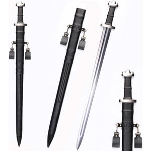 Sharp Blade Medieval Long Sword, Manganese Steel Blade Real Metal Sword