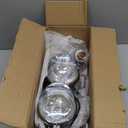 LABLT Motorcycle Chrome Passing Driving Spot Fog Light Turn Signal Light Set Replacement for Most Motorcycle