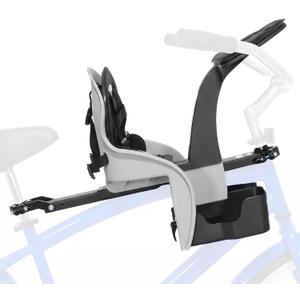 KaZAM Front-Mounted Child Bike Seat – Kangaroo & Wallaby Models with Padded Front Bumper/Dashboard, 5-Point Harness & Adjustable Footrests for Family Biking Adventures, Medium