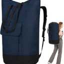 Laundry Bag Backpack Extra Large, Heavy Duty Laundry Bag With Straps, College Dorm Room Essentials, Dirty Clothes Bag for Travel, Beach, Camping, Apartment and Laundromat