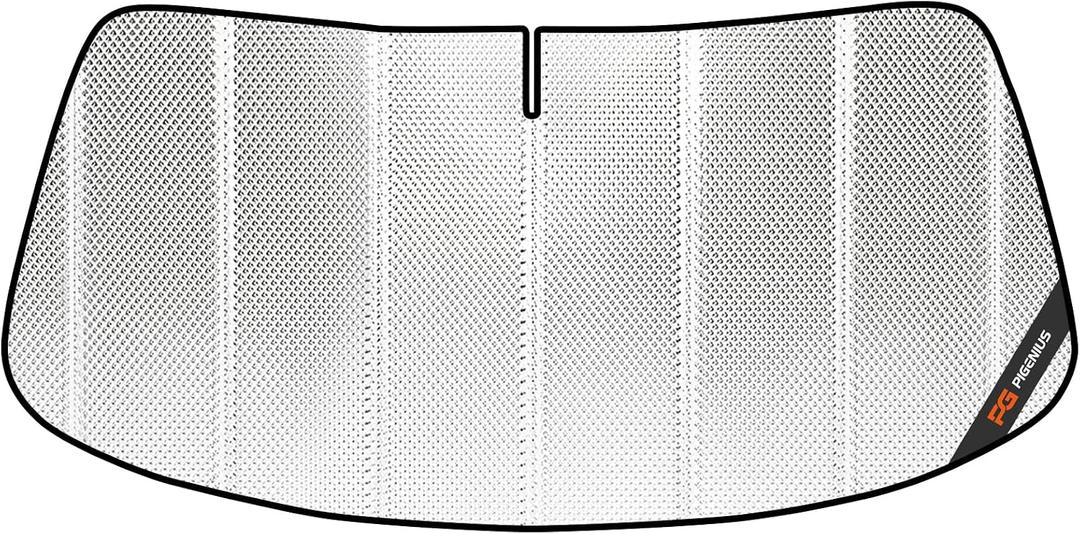 Pigenius Windshield Sun Shade for Ford F150 2009-2014. Full Coverage Rearview Mirror Shade for Ultimate Protection