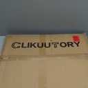 Clikuutory Black Wall Mounted High Gloss Folding Table 23.6" L x 15.7" W, Laundry Folding Table for Laundry Room, Home Office, Kitchen, Bedroom, Home Bar, Wall Desk Fold Down for Small Spaces