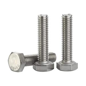 M6 x 40mm Hex Head Screw Bolts, Fully Threaded, Stainless Steel 18-8, Plain Finish, Quantity 20
