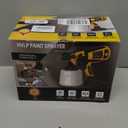 Paint Sprayer 1000W High Power Electric Spray Paint Gun with Adjustable Spray Width Knob, 1400ML Container, 4 Nozzles & 3 Patterns, Easy to Clean for Furniture Cabinets House Painting Black Yellow