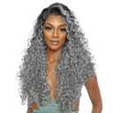 BECUS Crochet Hair for Black Women 3 Packs 18 Inch Jamaican Curly Crochet Braids Gray Hair Extension Jumpy Wand Extensions(3*Packs 18' Gray)