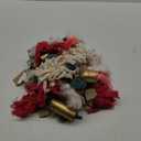 Creative Co-Op Handmade Wool and Cotton Blend Garland with Pom Poms and Metal Bells, Multicolor and Antique Gold Finish