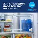 Refrigerator Water Dispenser 1.1 Gallon Leak-Proof Slim Fridge Water Container with Spigot BPA-Free Refillable Water Jug (Dark Blue)